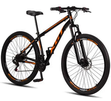 Carregar imagem no visualizador da galeria, Bicicleta Aro 29 Aço Carbono KGT Freios a Disco Suspensão 21 marchas - LARANJA