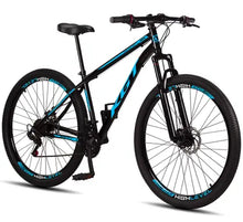 Carregar imagem no visualizador da galeria, Bicicleta Aro 29 Aço Carbono KGT Freios a Disco Suspensão 21 marchas - AZUL