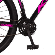 Carregar imagem no visualizador da galeria, Bicicleta Aro 29 Aço Carbono KGT Freios a Disco Suspensão 21 marchas - ROSA
